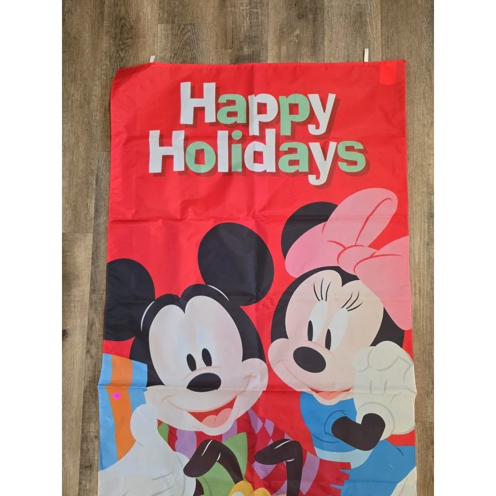 Happy Holidays Mickey Mouse Flag